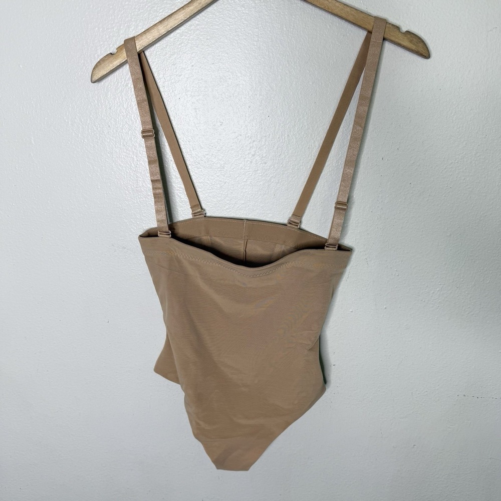 Honeylove Beige Sculpting Thong Shapewear Adjustable Straps Women's Medium